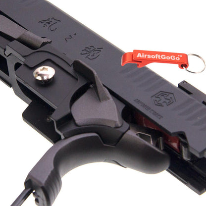 WE / マルイ ハイキャパ5.1・4.3 GBB ガスブローバック用ARMORER WORKS IPSC スライドセット ブラック-AIRSOFT GOGO エアガン・サバゲー用品通販