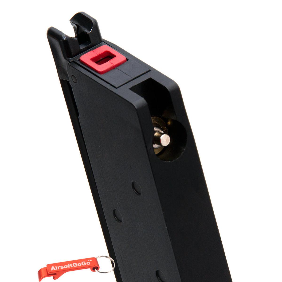 WE-Tech / AW 1911シリーズGBB 用 400連ドラムマガジン (ブラック)-AIRSOFT GOGO エアガン・サバゲー用品通販