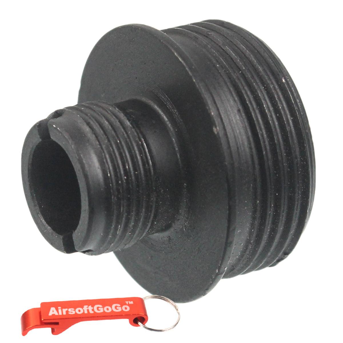 WELL MB04・MB05 と マルゼン APS2用Army Force社製14mm逆ネジ スチールバレルアダプター-AIRSOFT GOGO エアガン・サバゲー用品通販