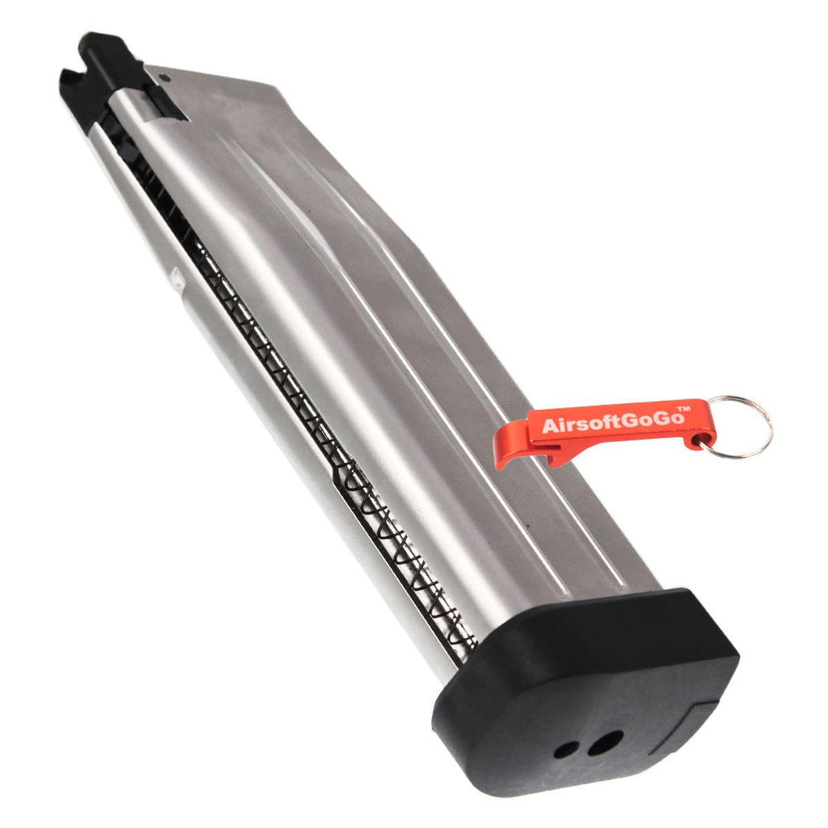WE・マルイ ガスブローバック用30連 ハイキャパ HXMG06 5.1ガスマガジン (銀)-AIRSOFT GOGO エアガン・サバゲー用品通販